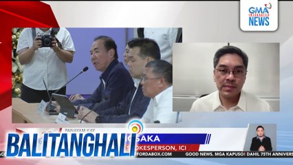 Panayam kay Atty. Brian Hosaka, Exec. Director & Spokesperson, ICI | Balitanghali
