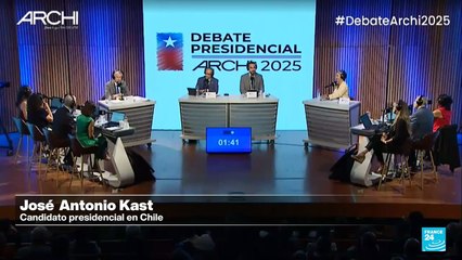 Elecciones Chile: Jara y Kast suben el tono en debate presidencial