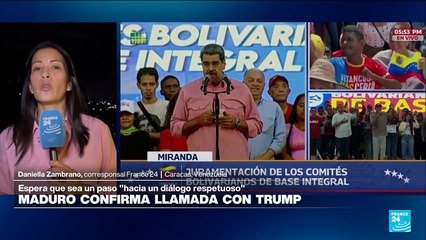 Informe desde Caracas: Maduro confirma llamada con Trump y la califica de "respetuosa"