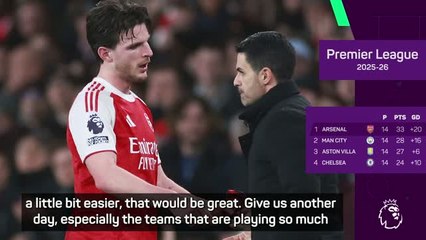 Arteta pleads for kinder schedule after Rice injury in Brentford win