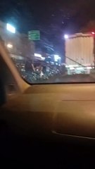 antrian bbm di malam hari kota medan