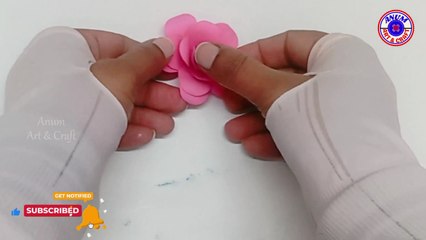 Easy Paper Flower Making Craft | Cara Membuat Bunga Dari Kertas Origami | Paper Flowers