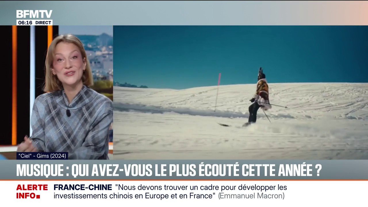 Musique: voici le classement des chansons les plus écoutées en France en 2025