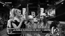 Nicky y Kristel la pareja eliminada en la Gran Final