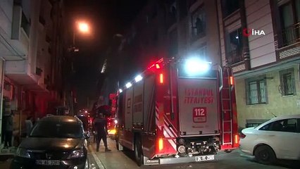 İstanbul'da 5 katlı apartmanda yangın paniği: Son anda kurtarıldılar!