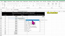 How to Convert CM to M in Decimal