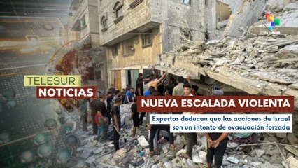 Régimen israelí bombardea zona este del norte de la Franja de Gaza