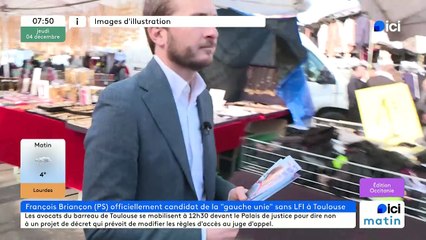 François Briançon, candidat de « La gauche unie pour Toulouse » pour les municipales de mars 2026