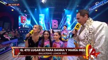 Danna y María el 4to lugar de 'Bailadísimo Junior'