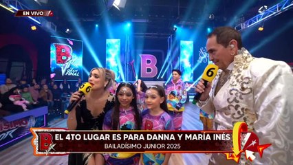 Danna y María el 4to lugar de 'Bailadísimo Junior'