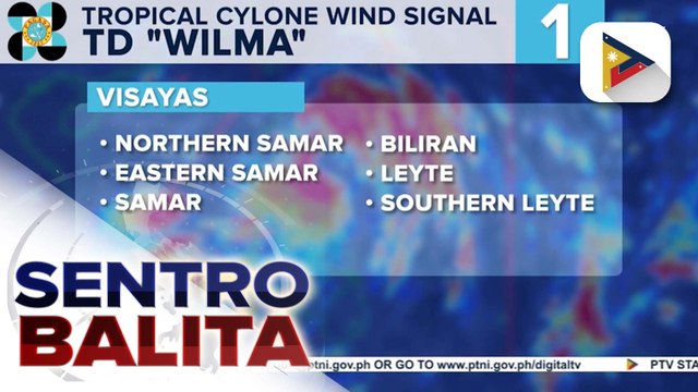 Signal No. 1, nakataas sa ilang bahagi ng Visayas at Mindanao dahil sa Bagyong #WilmaPH; bagyo, posibleng mag-landfall sa Eastern Visayas o Caraga