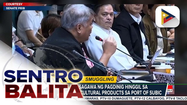 Isang opisyal ng BOC, na-cite in contempt sa Senado dahil sa umano’y pagsisinungaling kaugnay sa isyu ng smuggling | ulat ni Louisa Erispe
