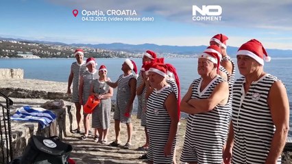 La natación en aguas frías en Opatija, Croacia, crece como tradición de bienestar invernal