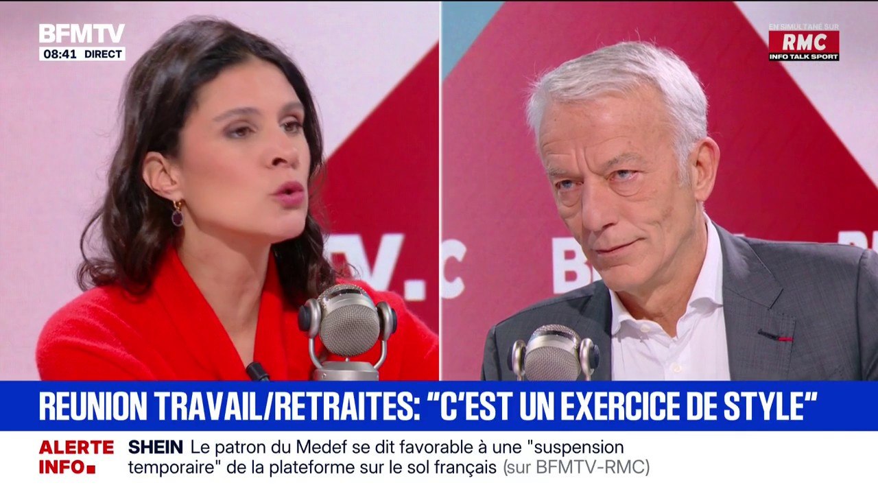 Patrick Martin, président du Medef: "Il va falloir retravailler le sujet des retraites (...) mais le vrai sujet de la France, c'est de préserver l'emploi et le pouvoir d'achat"