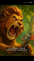 शेर और चूहा 🦁🐭 | दिल छू लेने वाली नैतिक कहानी