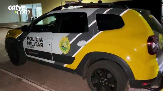 Homem de 34 anos é detido após ir ao destacamento da PM com faca e desacatar policiais em Catanduvas