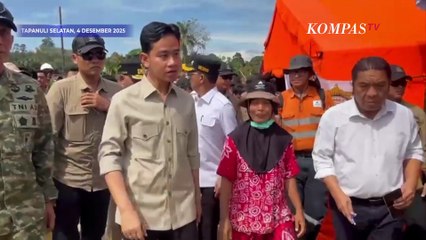 Keluh Kesah Para Korban Bencana di Tapanuli Selatan Depan Wapres Gibran!