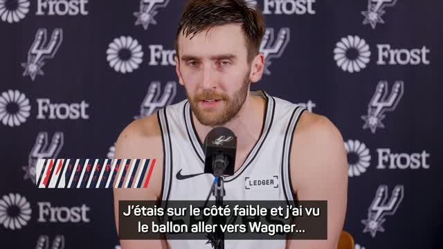 Spurs - Luke Kornet revient sur son contre décisif contre Orlando
