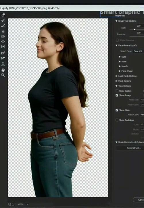 How to adjust text in big letter