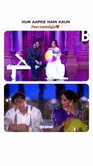 Watching Salman Khan and Madhuri Dixit recreate that iconic moment feels like stepping right back into a ’90s dream✨  #glamsham #salmankhan #madhuridixit #humaapkehainkaun #purenostalgia   {glamsham, salman khan, madhuri dixit, hum aapke hain kaun, pure n