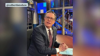 Meghan re posts video of Harry and Stephen Colbert