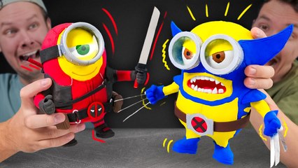 😂💥 Deadpool vs. Wolverine… as Minions? Who Wins This Craft Battle?