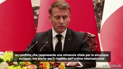 Macron a Xi: lavorare insieme per la pace in Ucraina