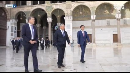 Delegazione Consiglio di Sicurezza Onu visita Città Vecchia Damasco