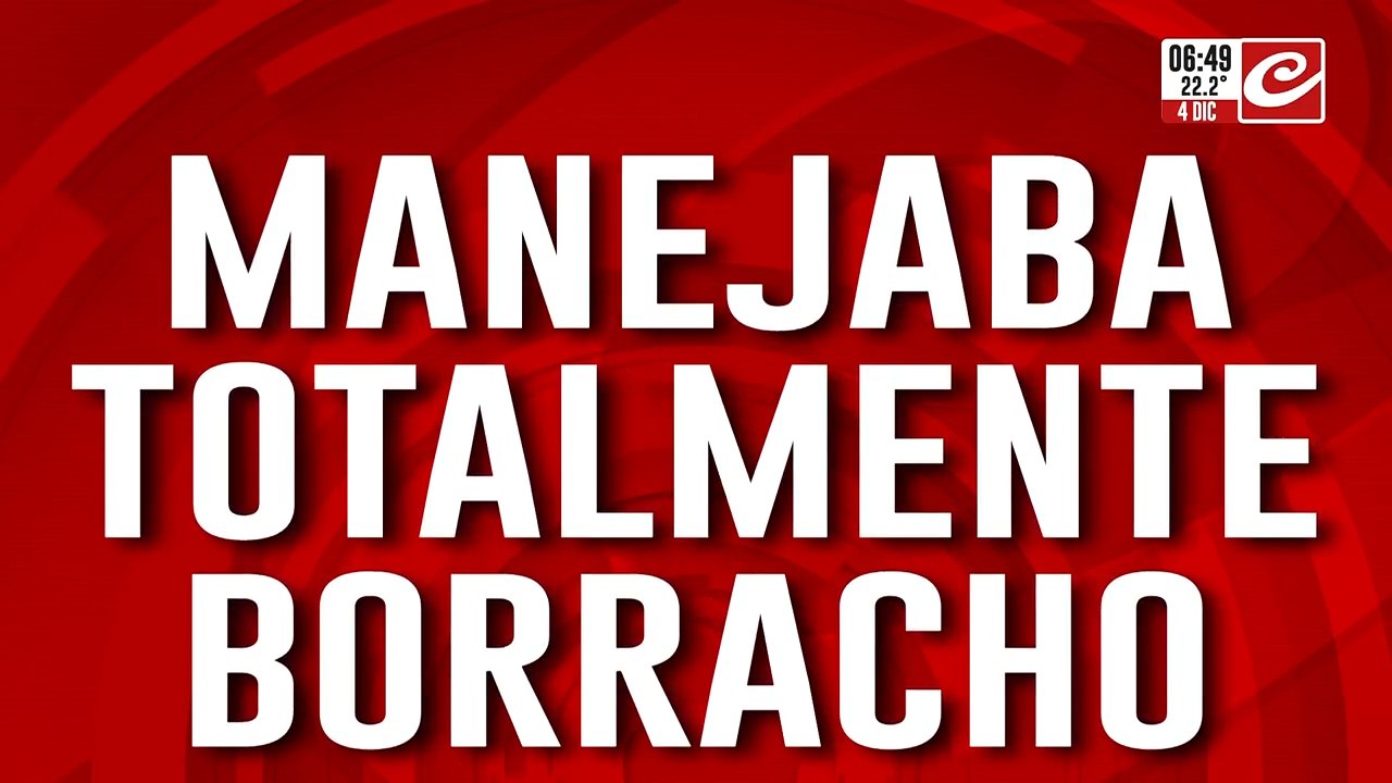 Manejaba completamente borracho y ofreció una insólita explicación