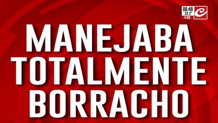 Manejaba completamente borracho y ofreció una insólita explicación