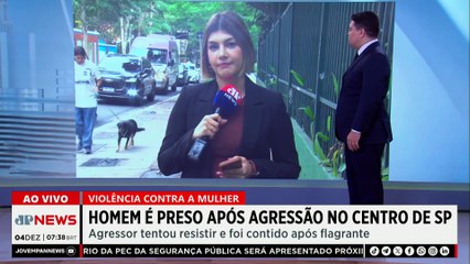 Homem é preso após agredir mulher no Centro de SP