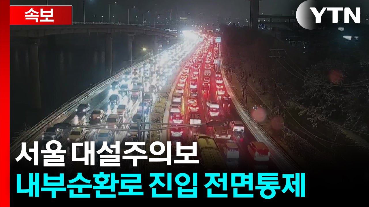 서울 대설주의보...내부순환로 진입로 전면 통제 / YTN