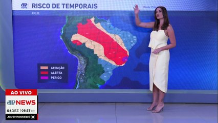 Alerta de chuva forte no Sudeste nesta quinta (04) | Previsão do tempo
