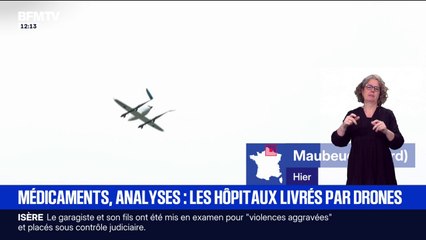 Des prélèvements envoyés par drone entre les hôpitaux de Maubeuge et Valenciennes
