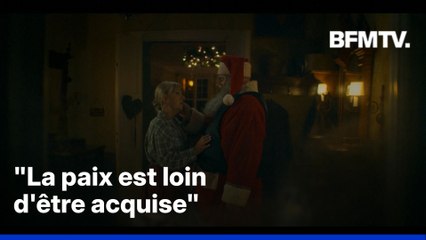 Le Père Noël enfile un gilet pare-balles pour dénoncer l'insécurité dans le monde dans une publicité finlandaise