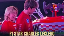 F1 Star Charles Leclerc at Yas Island in Abu Dhabi