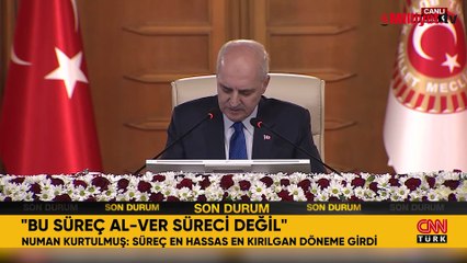 Terörsüz Türkiye hedefi! TBMM Başkanı Kurtulmuş: Dinleme faslı tamamlandı, en hassas döneme girildi