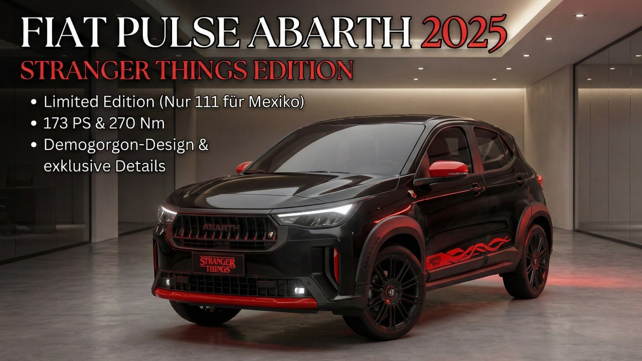 173 PS & Serien-Design – der Fiat Pulse Abarth 2025 Stranger Things Edition