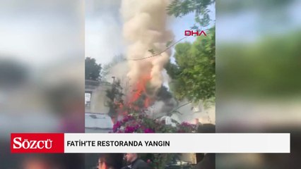Fatih'te restoranda yangın