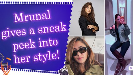 Mrunal Thakur flaunts a chic look in a stylish mirror selfie