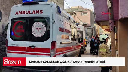 Gaziosmanpaşa'da 4 katlı binada yangın: 3 kişi dumandan etkilendi