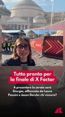 Finale di X Factor a Napoli: Giorgia sul palco con Laura Pausini e Jason Derulo davanti a 16mila spettatori