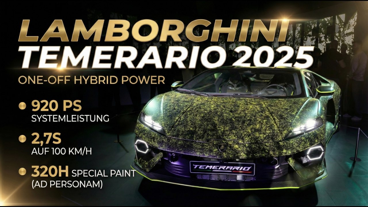 Lamborghini Ad Personam: 320h-Handarbeit für diesen Temerario!