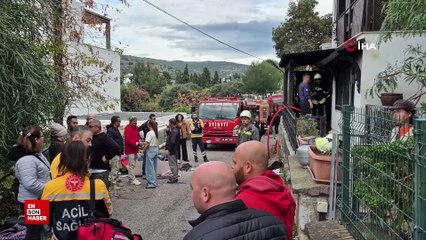 Muğla'da psikoloji bozuk olan kadın evini ateşe verdi
