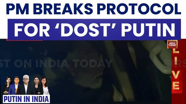 Prime Minister Modi Breaks Protocol to Personally Welcome President Putin at Airport