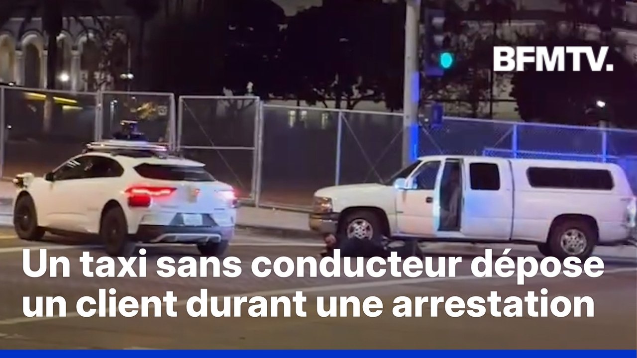 États-Unis: un taxi sans conducteur dépose un client durant une arrestation de police