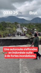 Une autoroute s'effondre en Indonésie suite à de fortes innondations