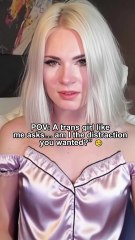 “POV: A trans girl like me asks… am I the distraction you wanted?” 😏