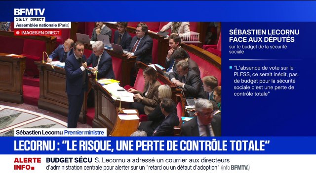 Sébastien Lecornu : l'absence d'un budget conduirait à une perte de contrôle total du pilotage de la Sécurité sociale