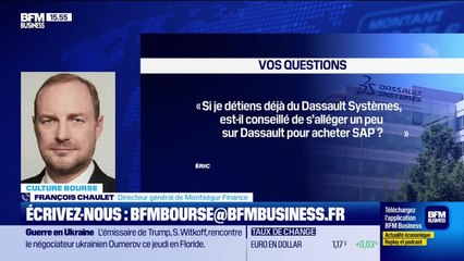 Culture Bourse : « Si je détiens déjà du Dassault Systèmes, est-il conseillé de s’alléger un peu sur Dassault pour acheter SAP ? Ces 2 sociétés sont concurrentes mais SAP est peut-être plus diversifiée que Dassault… », par Julie Cohen-Heurton - 04/12